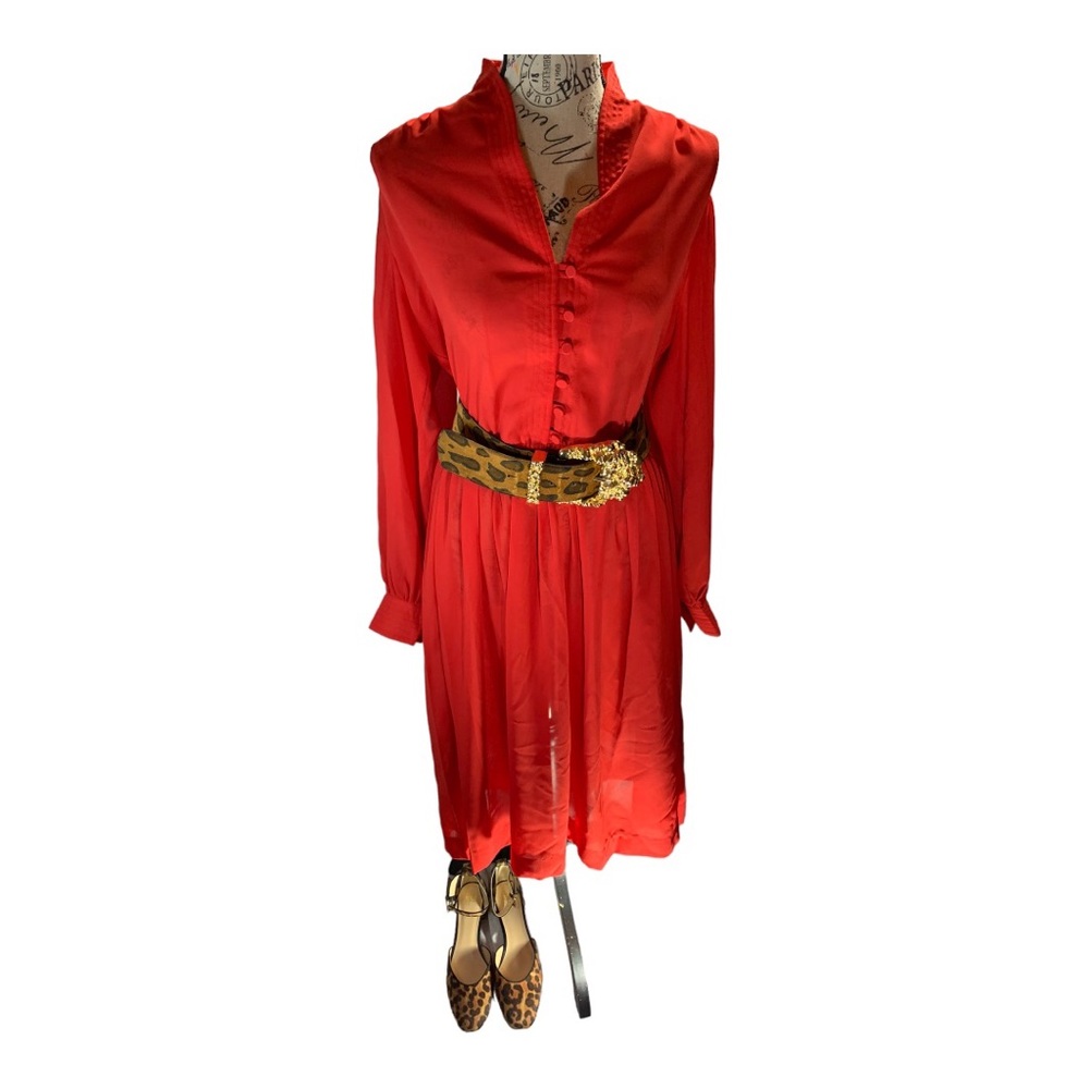 Vintage 1970’s Adolph Schuman for Lilli Ann Sheer Dress